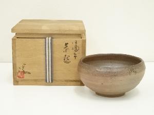 【茶道具】京焼　岡本為治造　白毛粧　抹茶茶盌　平茶碗 茶道具】京焼 岡本為治造 白毛粧 抹茶茶盌 平茶碗